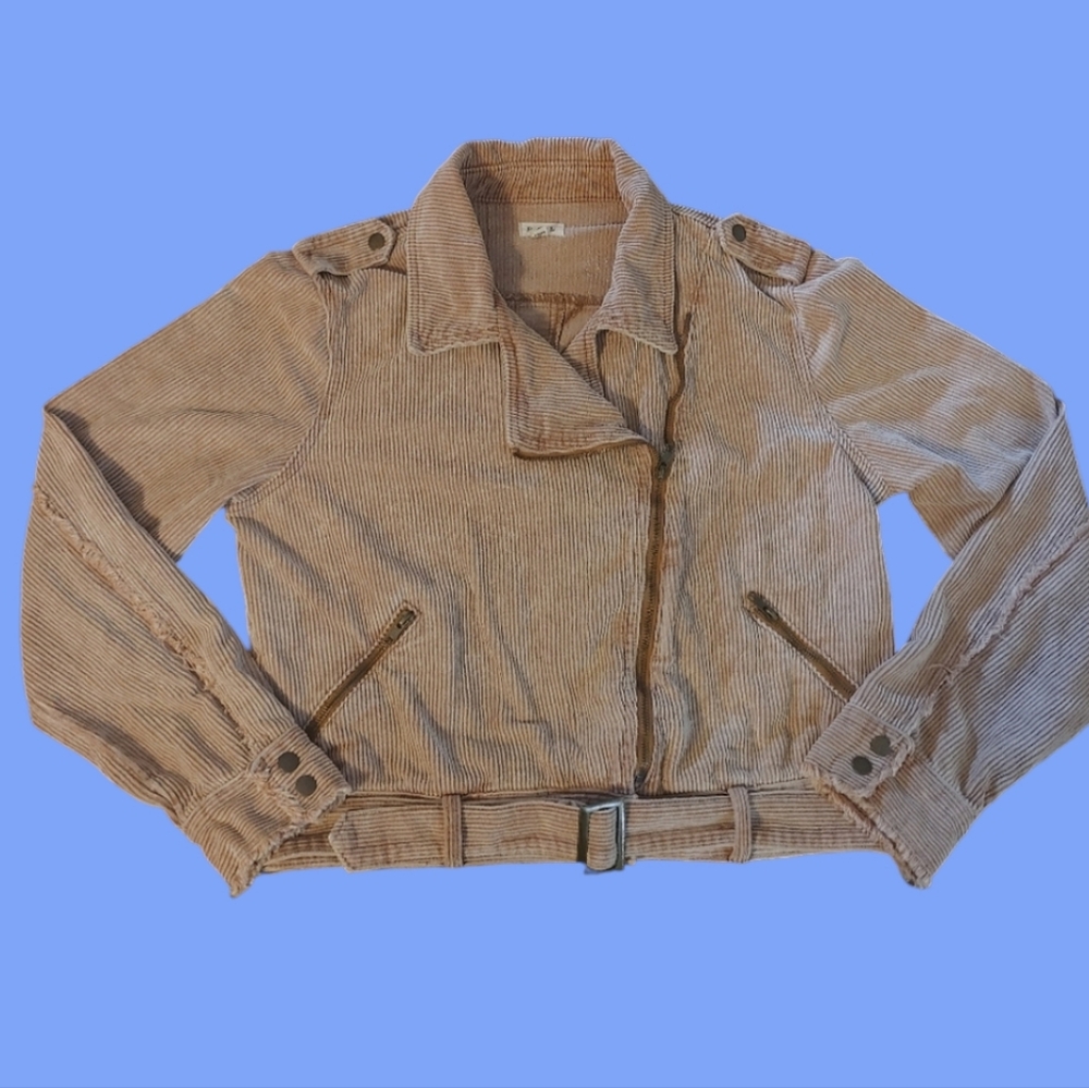 Pol Women's Tan Corduroy Jacket Size Medium
